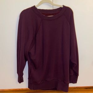 Maroon Aerie Fuzzy & Cozy Sweatshirt Size S